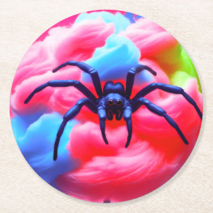 Spinne in Cotton Candy Untersetzer