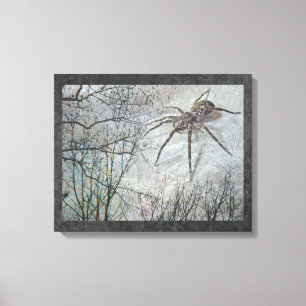 Spinne Leinwanddruck