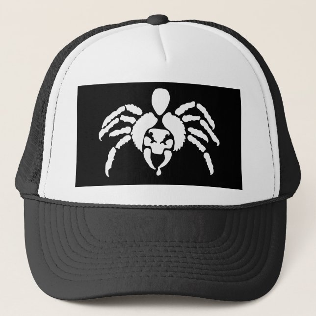 Spinne mit Gift auf Knall Truckerkappe (Vorderseite)