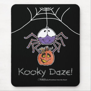 Spinne mit Jack-O-Lantern Mousepad