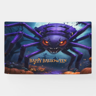 Spinne Monster Halloween Banner