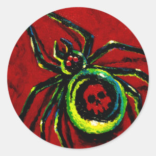 Spinne Runder Aufkleber