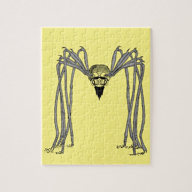 Spinne . schwarz-weiß (Vertikal)