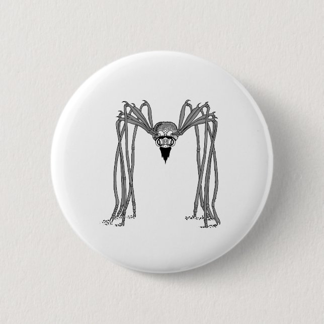 Spinne . schwarz-weiß button (Vorderseite)