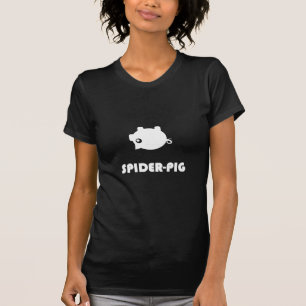Spinne-Schwein Dunkelheits-T - Shirt