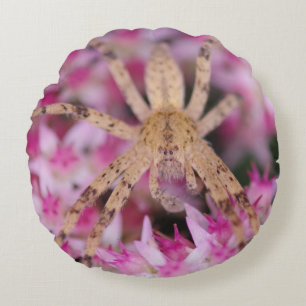 Spinne und Blumen Kissen