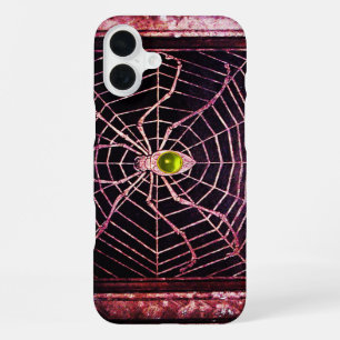 SPINNE UND NETZ Gelber Topas Schwarz iPhone Hülle
