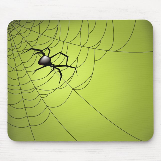 Spinne und Netz Mousepad (Vorne)