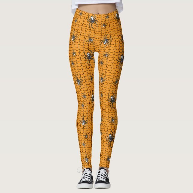 Spinnen auf Parade Leggings (Vorderseite)