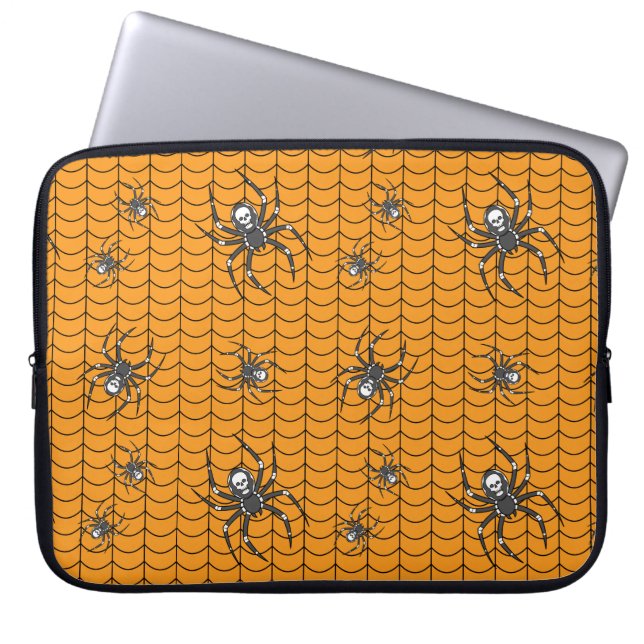 Spinnen auf Parade Notebook-Sieb Laptopschutzhülle (Vorderseite)