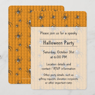 Spinnen auf Parade Party Einladung