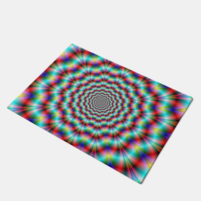 Spinnen auf Säure Fußmatte (Schrägansicht)