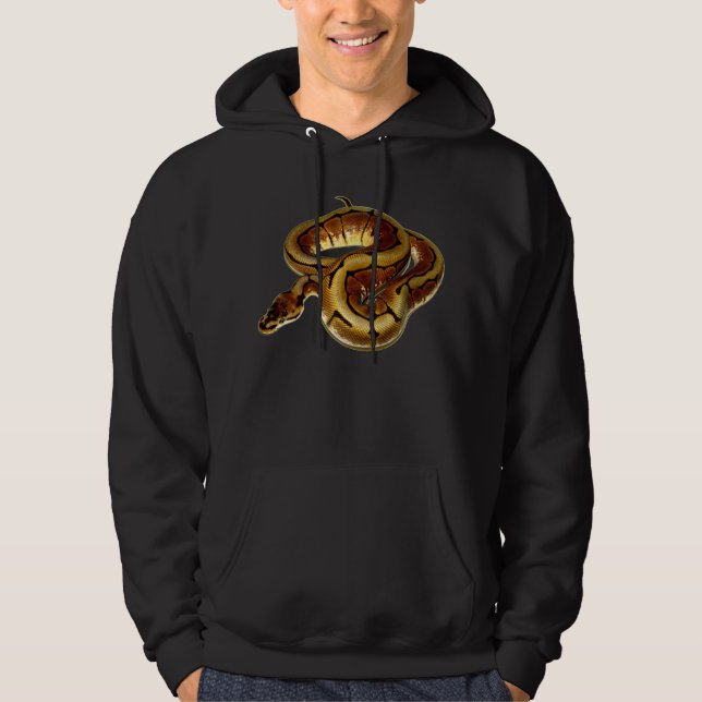 Spinnen-Ball-Pythonschlange Hoodie (Vorderseite)