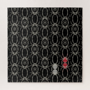 Spinnen - Battschwarz und Knochen weiß