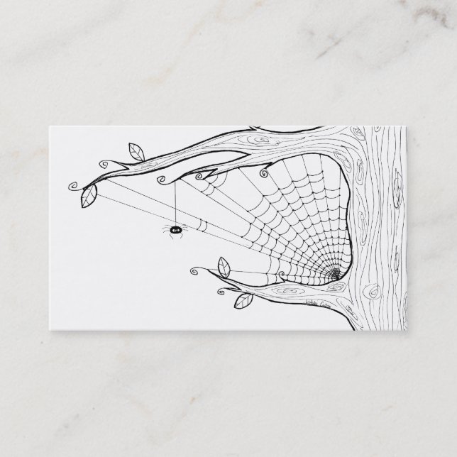 Spinnen-Baum-Visitenkarte Visitenkarte (Vorderseite)