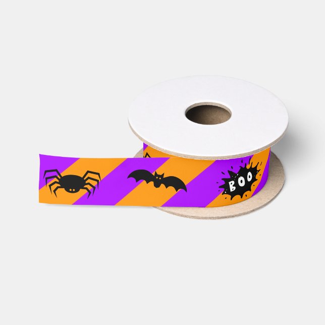 Spinnen, Fledermäuse und Boo!Ribbon Satinband (Spule)