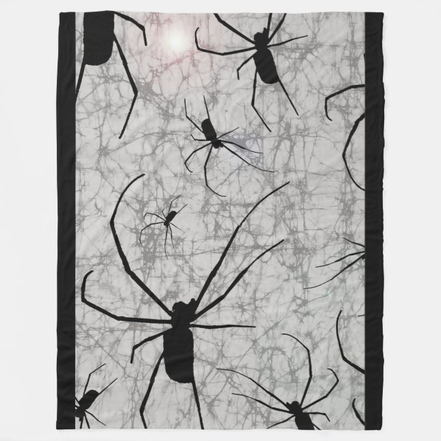 Spinnen-Fleece-Decke Fleecedecke (Vorderseite)
