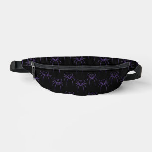 Spinnen in Lila und schwarz Bauchtasche