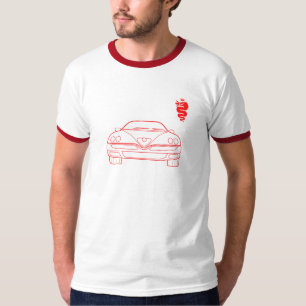 Spinnen-Kontur-Front Alpha-Romeos 916 GTV T-Shirt