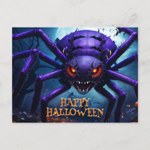 Spinnen-Monster-Halloween-Postkarte Postkarte