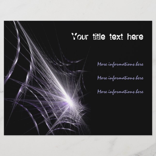 Spinnen-Netz Flyer (Vorne)