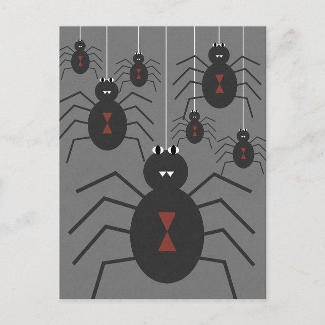 Spinnen Postkarte (Vorderseite)
