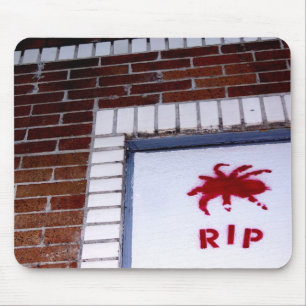 Spinnen-R.I.P-Schablone Mousepad