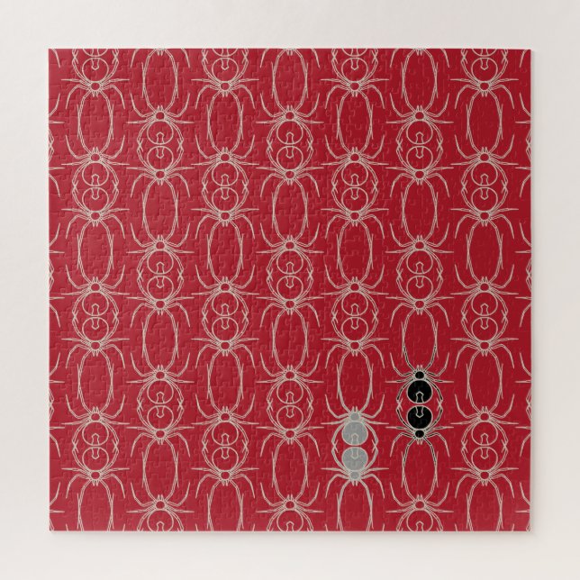 Spinnen - Rot und Knochen weiß (Vertikal)