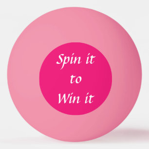 Spinnen Sie es zu gewinnen Tischtennisball