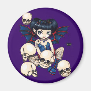 "Spinnen-und Schädel-" Magnet