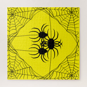 Spinnen und Web-Puzzle,676 Stk.,Gelb