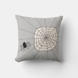 Spinnen und WebHalloween-Kissen Kissen
