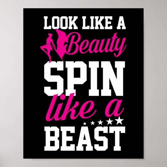 Spinnen wie eine Besenfarbenschutzband Poster (Vorne)