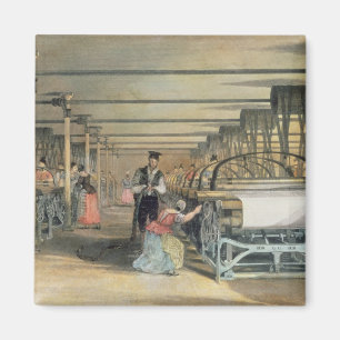 Spinnender Powerwebstuhl, 1834 Magnet