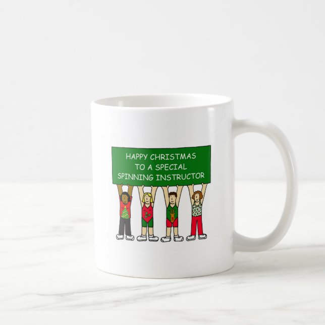 SPINNENDES LEHRER-GLÜCKLICHES WEIHNACHTEN KAFFEETASSE (Rechts)