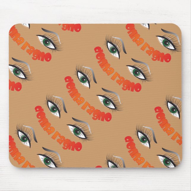 Spinnenfrau / Spiderfrau / donna ragno Mousepad (Vorne)