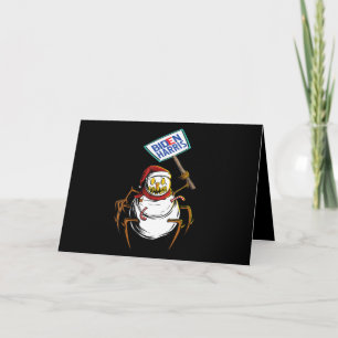 Spinnengeschenk  Beängstigende Snowman Spider Mons Karte