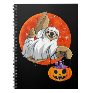 Spinnengeschenk Boo Halloween mit Pumpkin Notizblock