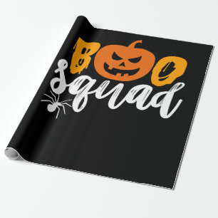 Spinnengeschenk   Boo Squad - Kürbis Spinne Hallow Geschenkpapier