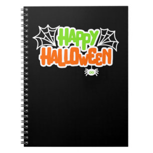 Spinnengeschenk Frohe Halloween-Niedliche Spinne Notizblock