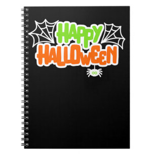 Spinnengeschenk   Frohe Halloween-Niedliche Spinne Notizblock