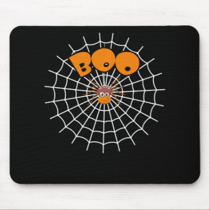 Spinnengeschenk Funny Boo Spider WebHalloween Mousepad