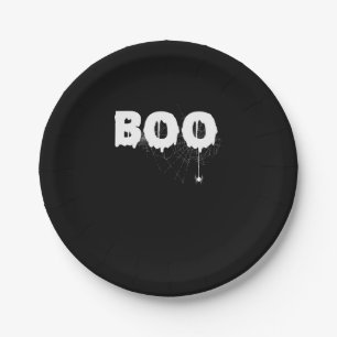 Spinnengeschenk Halloween Funny Beängstigend Lit Pappteller