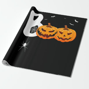 Spinnengeschenk Halloween-Kürbisse Spinne Geschenkpapier