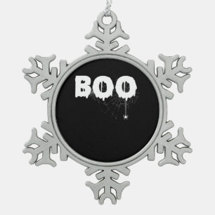 Spinnengeschenk Halloween Lustige Gruselige Klei Schneeflocken Zinn-Ornament