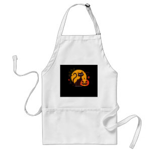 Spinnengeschenk   Halloween schwarze Katze Spinne  Schürze