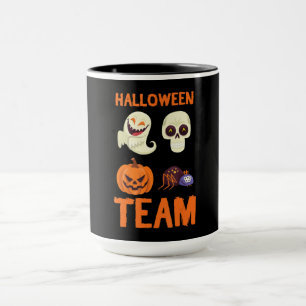 Spinnengeschenk Halloween Team Pumpkin Ghost Spi Tasse