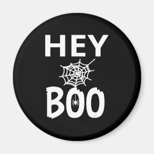 Spinnengeschenk Hey Boo Halloween Lustiges Spinn Magnet