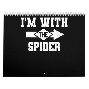 Spinnengeschenk Ich bin mit dem Spinnenkostüm pa Kalender