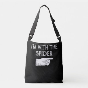 Spinnengeschenk Ich bin mit der Spiderkostümbese Tragetaschen Mit Langen Trägern